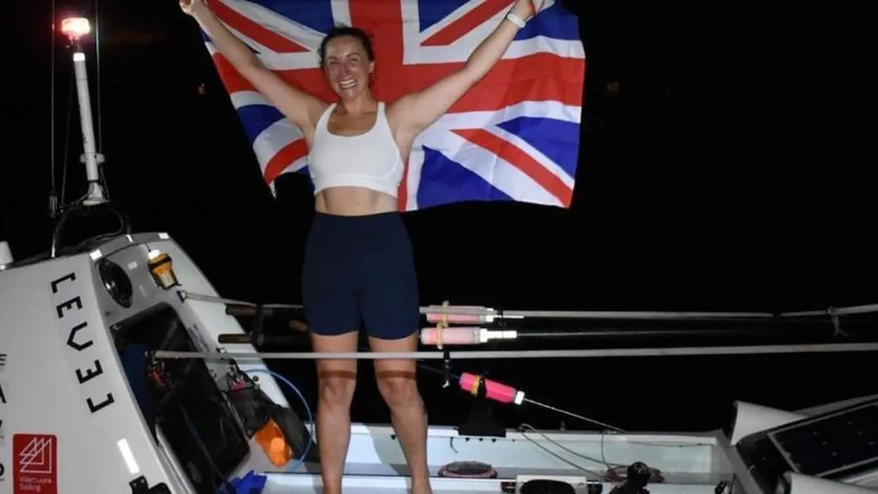Victoria Evans, 35, has spent 40 days at sea on her seven metre-long rowing boat called True Blue. See SWNS story SWLErow; A British woman has set a new world record for the fastest ever female solo row across the Atlantic. Victoria Evans, 35, has spent 40 days at sea on her seven metre-long rowing boat called True Blue to raise money for the UK charity Women in Sport. In total, Victoria rowed 2,559 nautical miles in a world-record time of 40 days and 19 hours, smashed the previous record of 49 days and 7 hours. Some days she notched up more than 80 nautical miles in 24 hours. Victoria, who had never rowed before, spent three years training for the challenge, gaining the required qualifications and preparing to get seaworthy. She set off from Tenerife on February 11 and landed in Port St Charles, Barbados in the early hours of this morning (Thurs). London based lawyer Victoria, originally from Huddersfield, West Yorks., spent her birthday on the boat during the challenge.