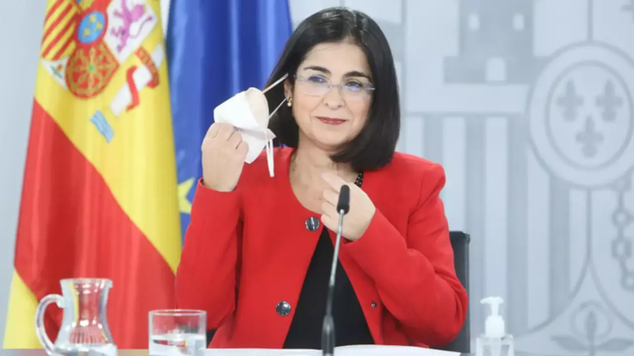 <p> La ministra de Sanidad, Carolina Darias. Fuente: Europa Press </p>