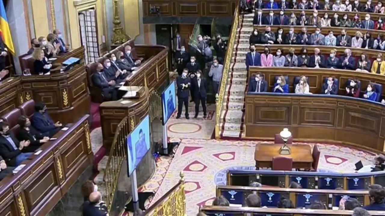 <p> Video comparecencia Zelenski en el Congreso de los Diputados </p>