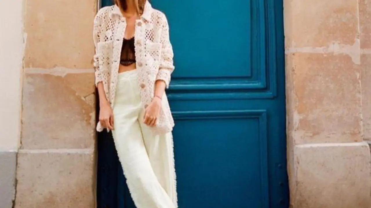 <p> Pantalones wide leg. Fuente: Zara </p>