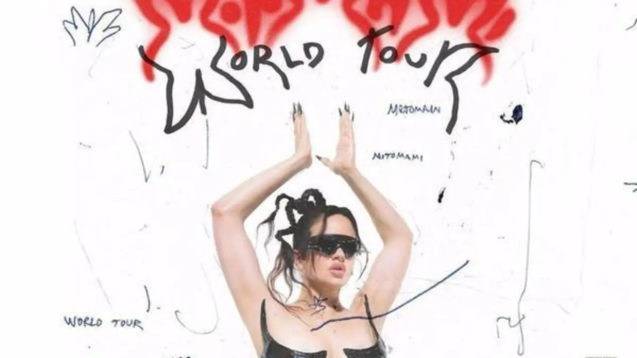 <p> Imagen promocional de la gira internacional anunciada por la artista Rosal&iacute;a - LIVE NATION </p>