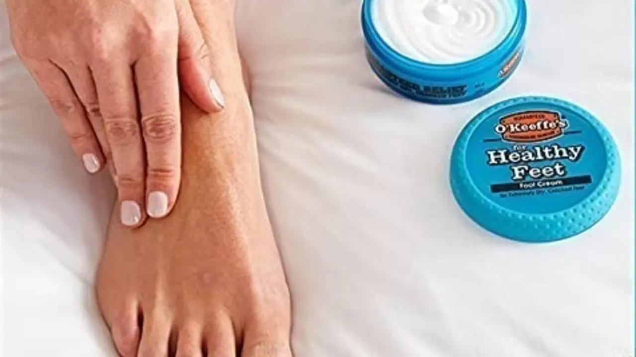 <p> La crema para pies O&rsquo;Keeffe&rsquo;s Healthy Feet. </p>