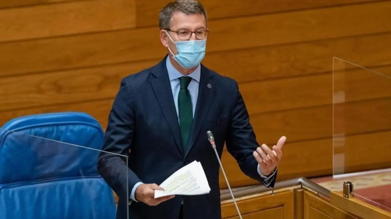 <p> El Presidente de la Xunta de Galicia, Nu&ntilde;ez Feijoo </p>