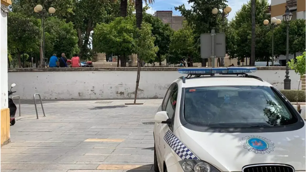 <p> Un veh&iacute;culo de la Polic&iacute;a Local de C&oacute;rdoba en una plaza, en una imagen de archivo. Fuente: Europa Press </p>