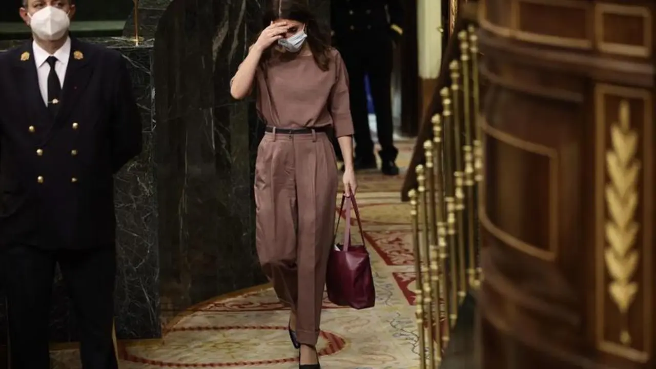 <p> La ministra de Igualdad, Irene Montero, en el Congreso de los Diputados </p>
