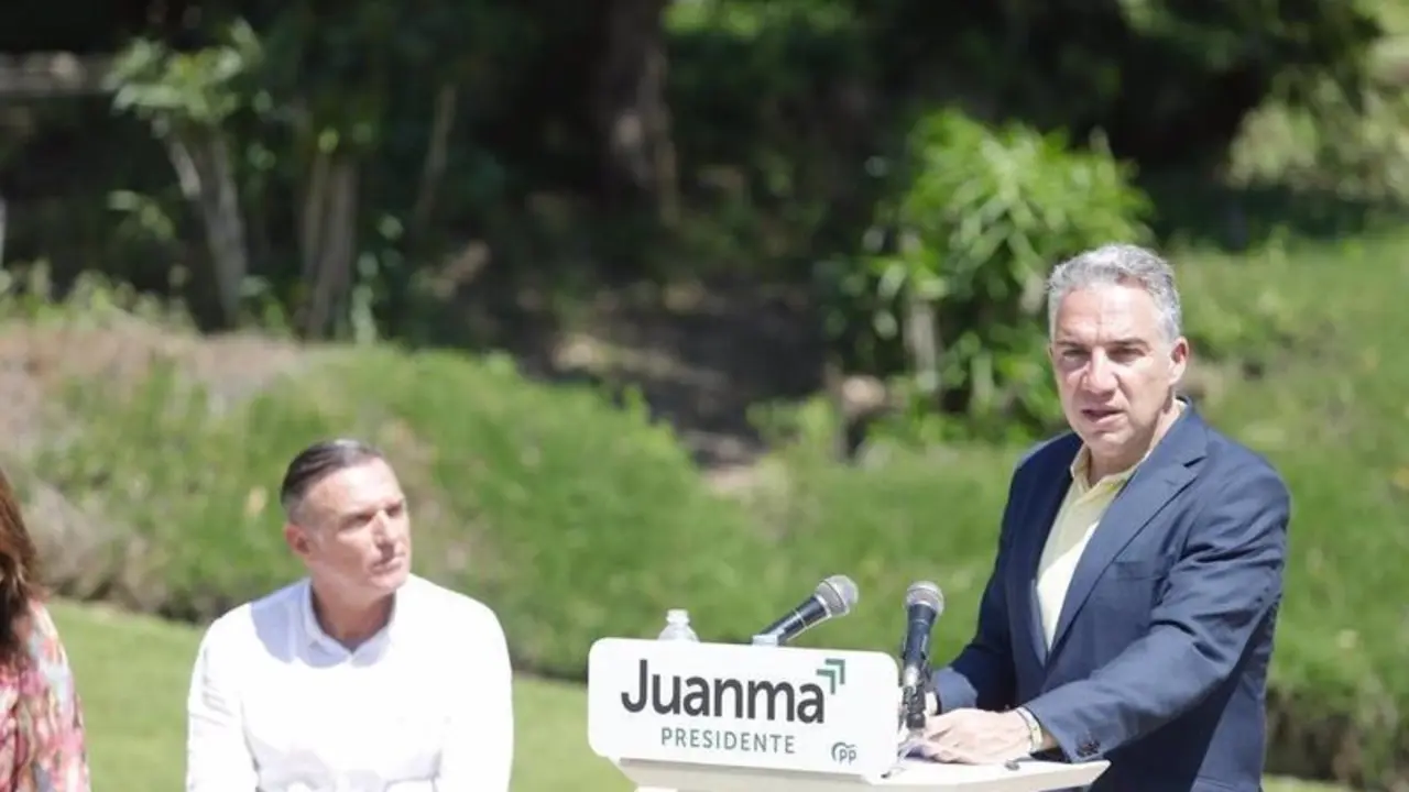 <p> El coordinador general del Partido Popular y presidente provincial de M&aacute;laga, El&iacute;as Bendodo, en un acto en Benahav&iacute;s (M&aacute;laga) </p>