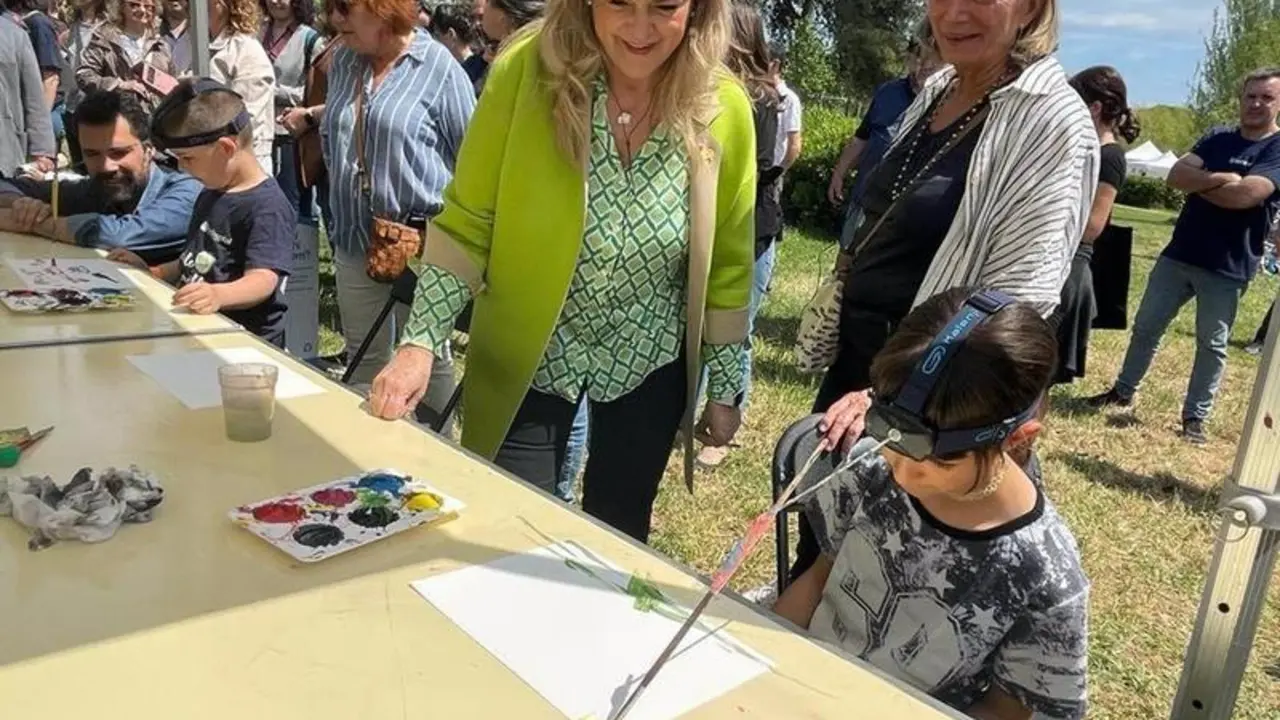 <p> La consellera de Derechos Sociales de la Generalitat, Violant Cervera, en la 34 Festa Esplai </p>