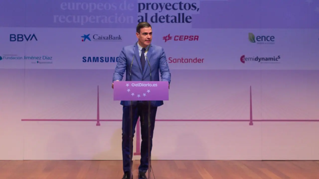 <p> El presidente del Gobierno, Pedro S&aacute;nchez, inaugura la segunda edici&oacute;n de las Jornadas de Fondos Europeos de Recuperaci&oacute;n, en el Museo Nacional Centro de Arte Reina Sof&iacute;a, a 12 de mayo de 2022, en Madrid (Espa&ntilde;a). - Gustavo Valiente - Europa Press </p>