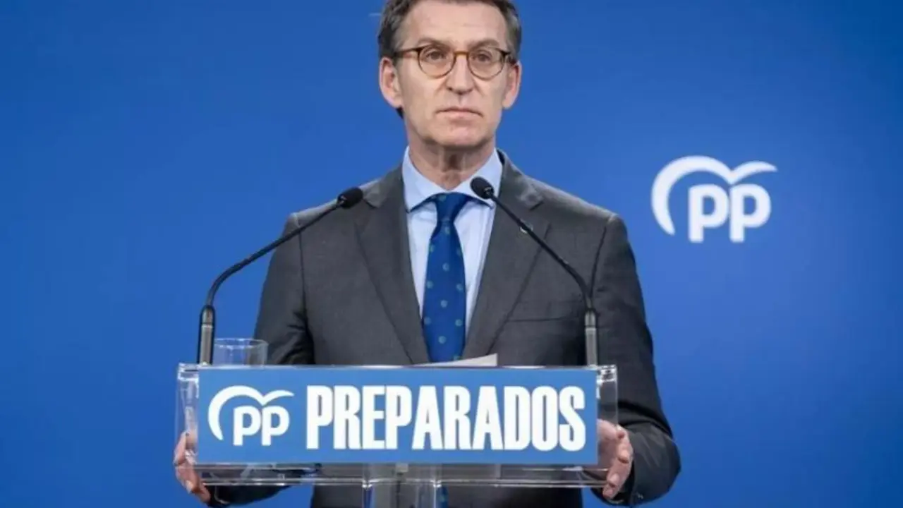 <p> Feij&oacute;o en la sede nacional del Partido Popular - 9 de marzo de 2022 - Europa Press </p>