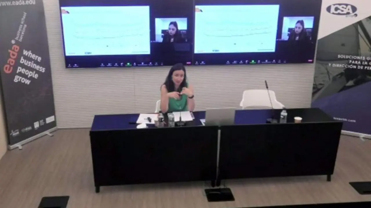 <p> Momento de la presentaci&oacute;n del estudio. - EUROPA PRESS </p>