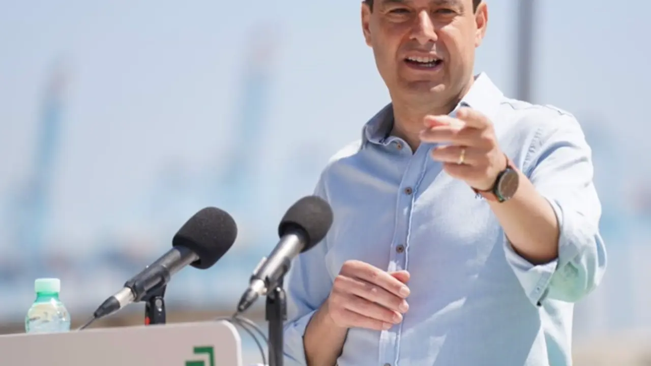 <p> El presidente de la Junta y candidato a la reelecci&oacute;n por el PP en las pr&oacute;ximas elecciones andaluzas, Juanma Moreno - PP-A </p>