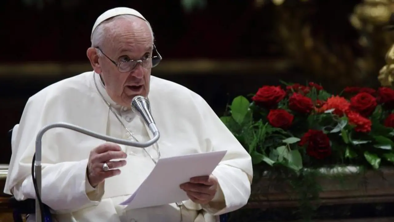 <p> El Papa en la misa de Pentecost&eacute;s </p>