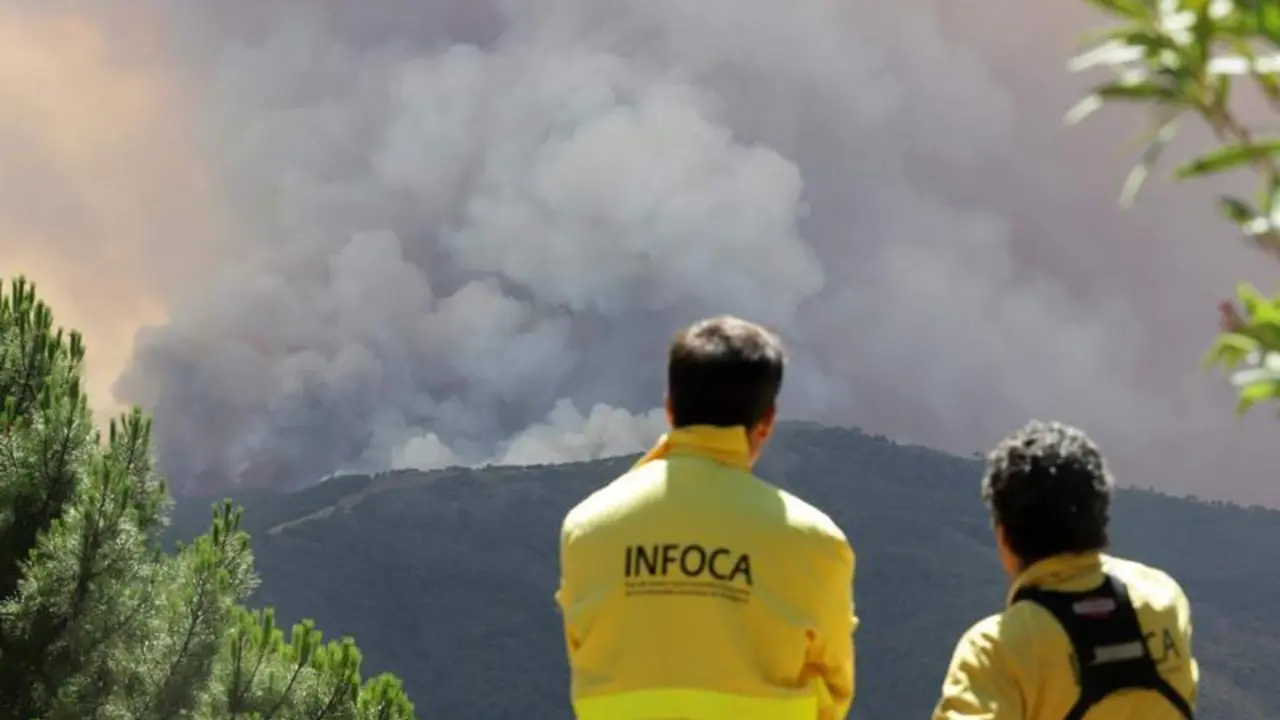 <p> Incendio forestal del Pujerra a 09 de junio del 2022 </p>