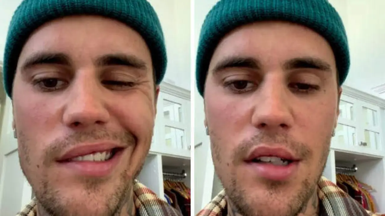 <p> Justin Bieber en el video que ha compartido en redes sociales </p>