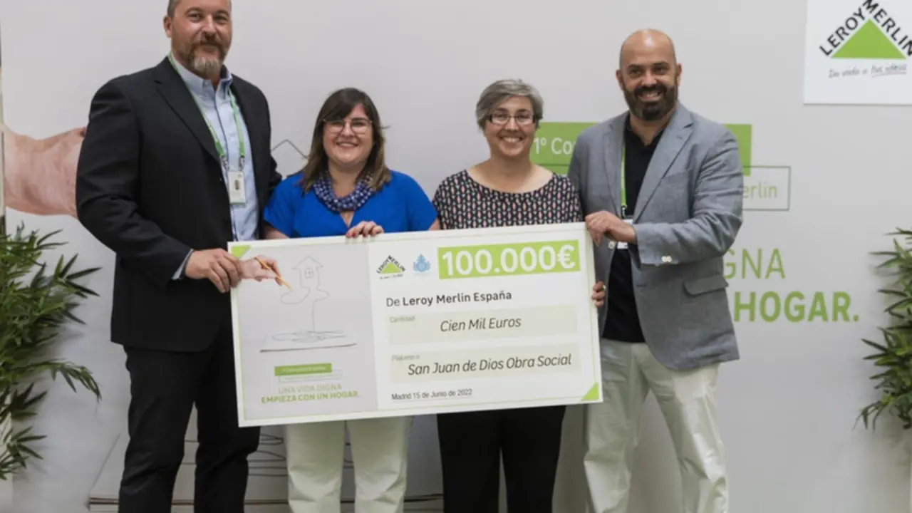 <p> Leroy Merlin dona 350.000 euros para acondicionar espacios en la I convocatoria de ayudas 'Hogares Dignos' </p>