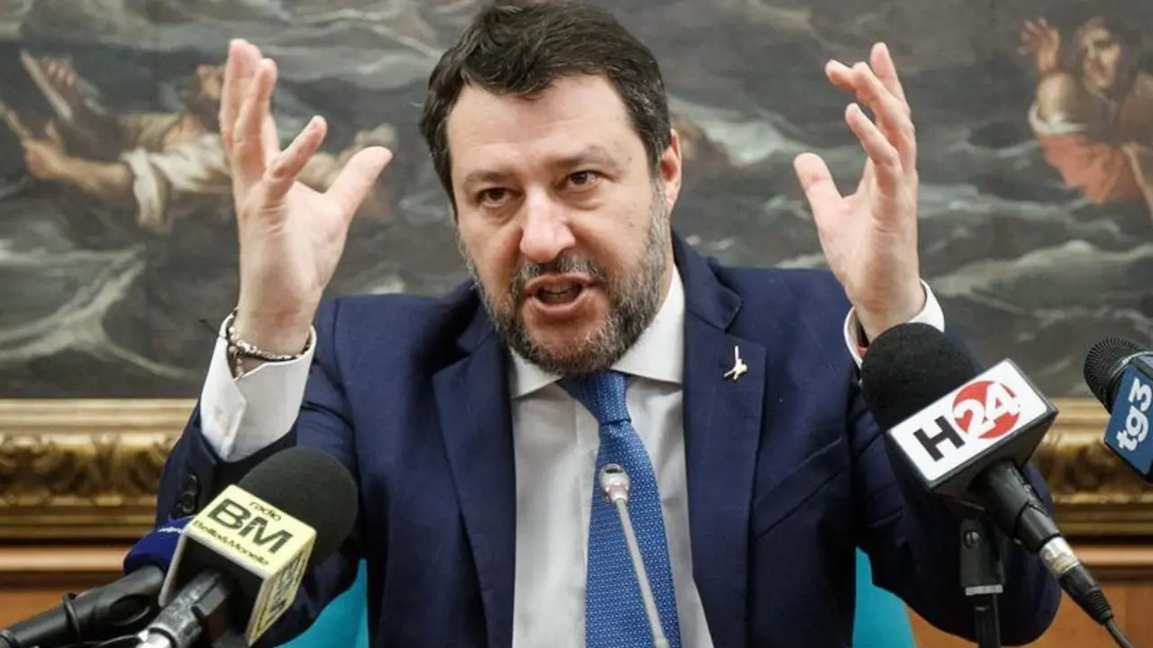 <p> El l&iacute;der del partido ultraderechista italiano Liga, Matteo Salvini </p>