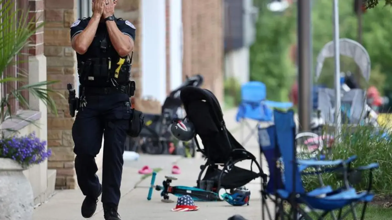 <p> Imagen del Central Avenue, un poco despu&eacute;s del tiroteo - Twitter </p>