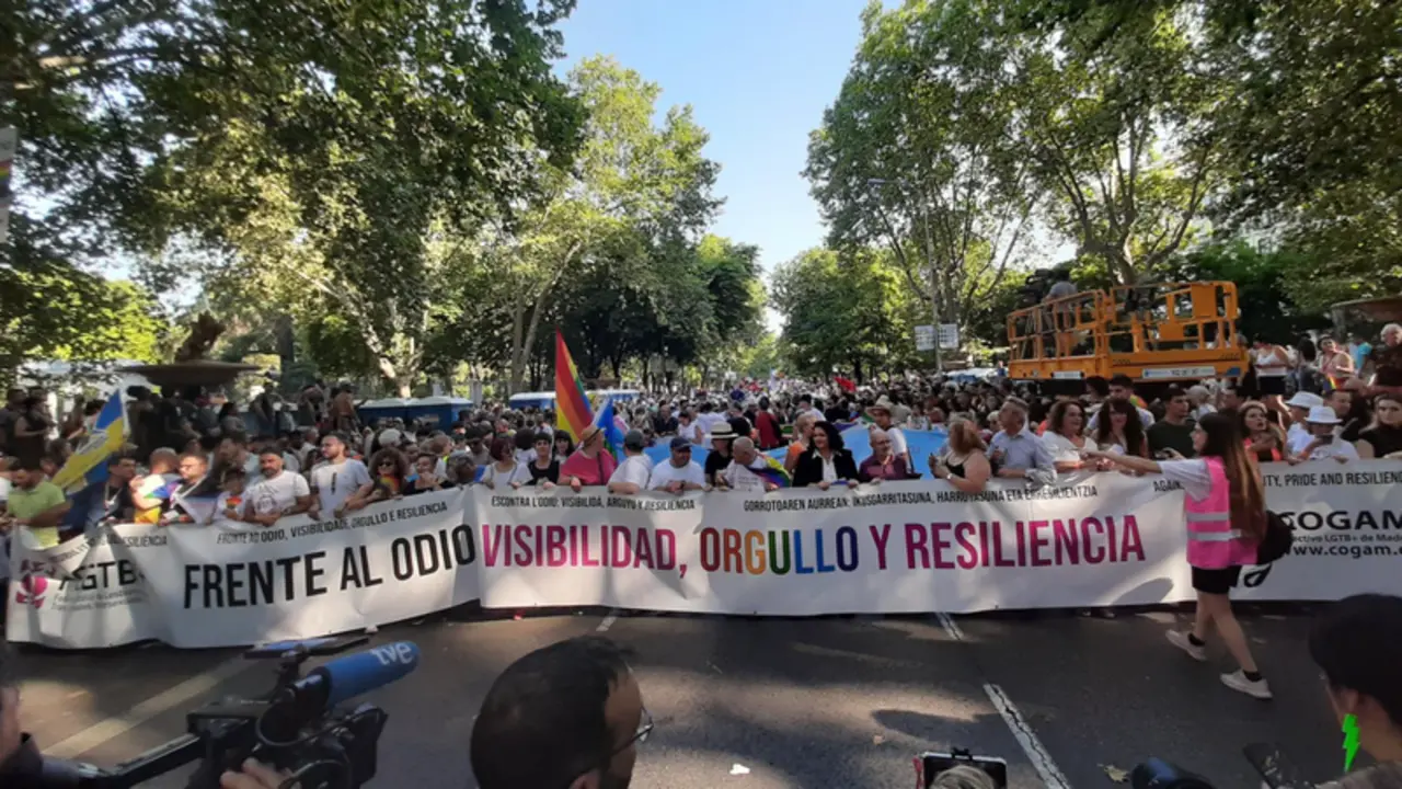 <p> Cabecera de la manifestaci&oacute;n del Orgullo 2022 - EUROPA PRESS </p>