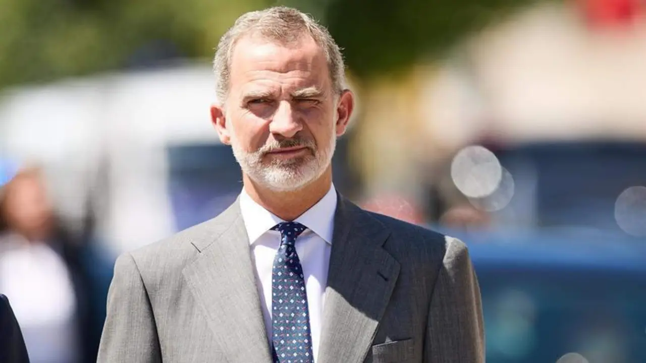<p> Felipe VI llega a Ermua para asistir al homenaje de Miguel &Aacute;ngel Blanco el 25 aniversario de su asesinato </p>