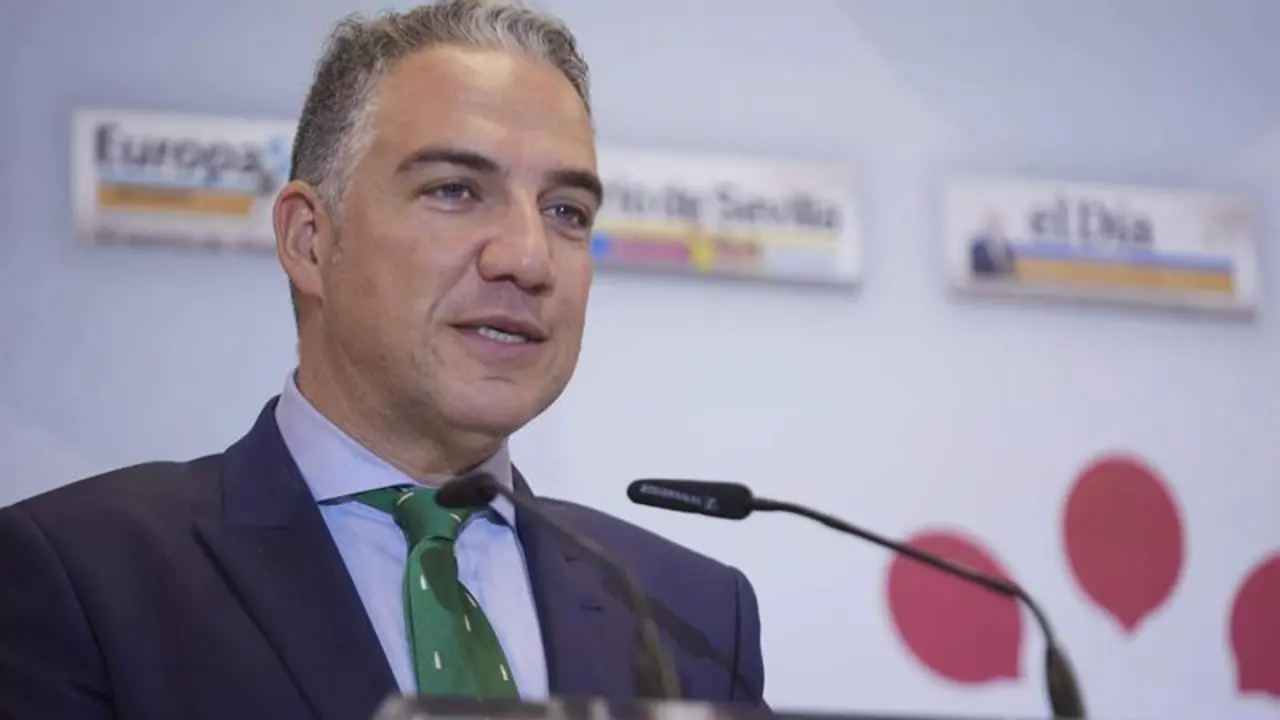 <p> El consejero de Presidencia en funciones de la Junta de Andaluc&iacute;a y Coordinador de General del PP, El&iacute;as Bendodo, durante el desayuno-coloquio organizado por el Grupo Joly, a 12 de julio de 2022 en Sevilla (Andaluc&iacute;a, Espa&ntilde;a) - Joaquin Corchero - Europa Press. </p>