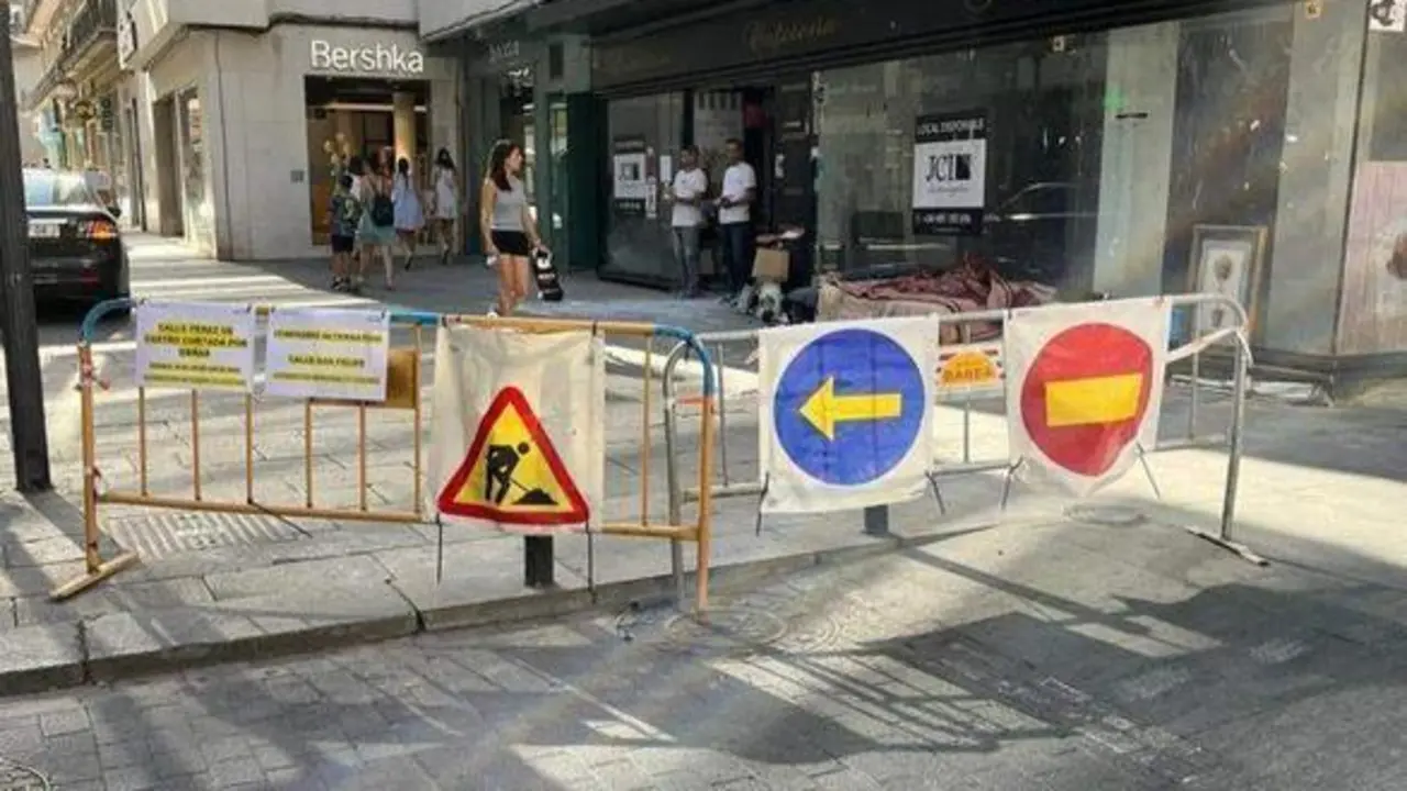 <p> Tr&aacute;fico en el centro. </p>