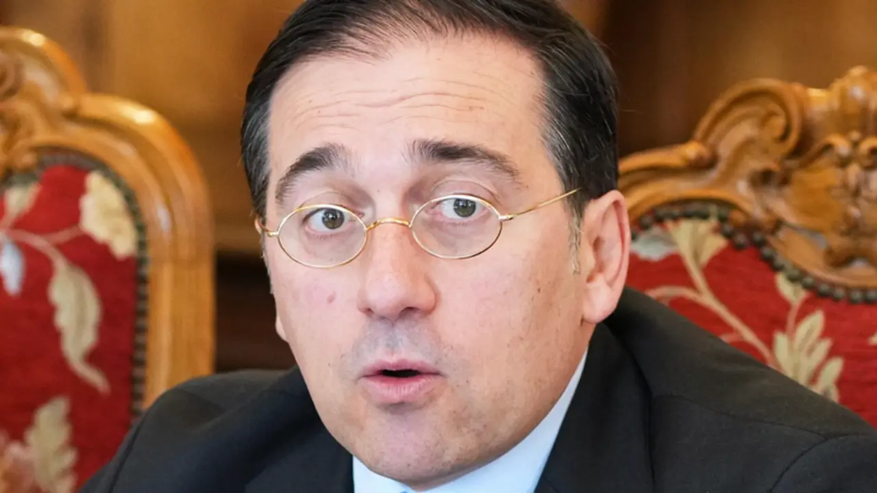 <p> El ministro de Asuntos Exteriores, Jos&eacute; Manuel Albares, inaugura el curso de la Universidad Internacional Men&eacute;ndez Pelayo, 'El mundo tras la guerra de Ucrania', en el Palacio de la Magdalena, a 4 de julio de 2022, en Santander, Cantabria - Juan Manuel Serrano Arce - Europa Press </p>