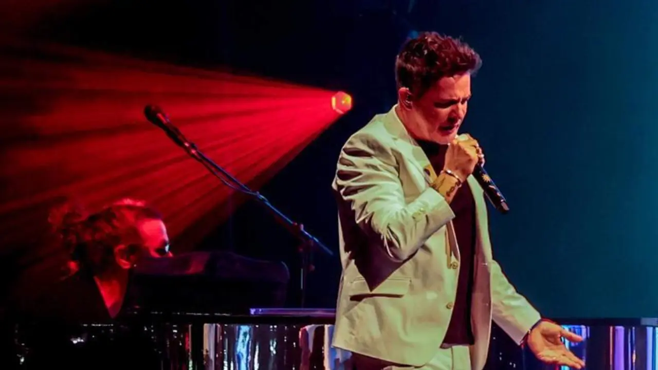 <p> El cantante Alejandro Sanz durante un concierto en el Wanda Metropolitano, a 4 de junio de 2022, en Madrid (Espa&ntilde;a) </p>
