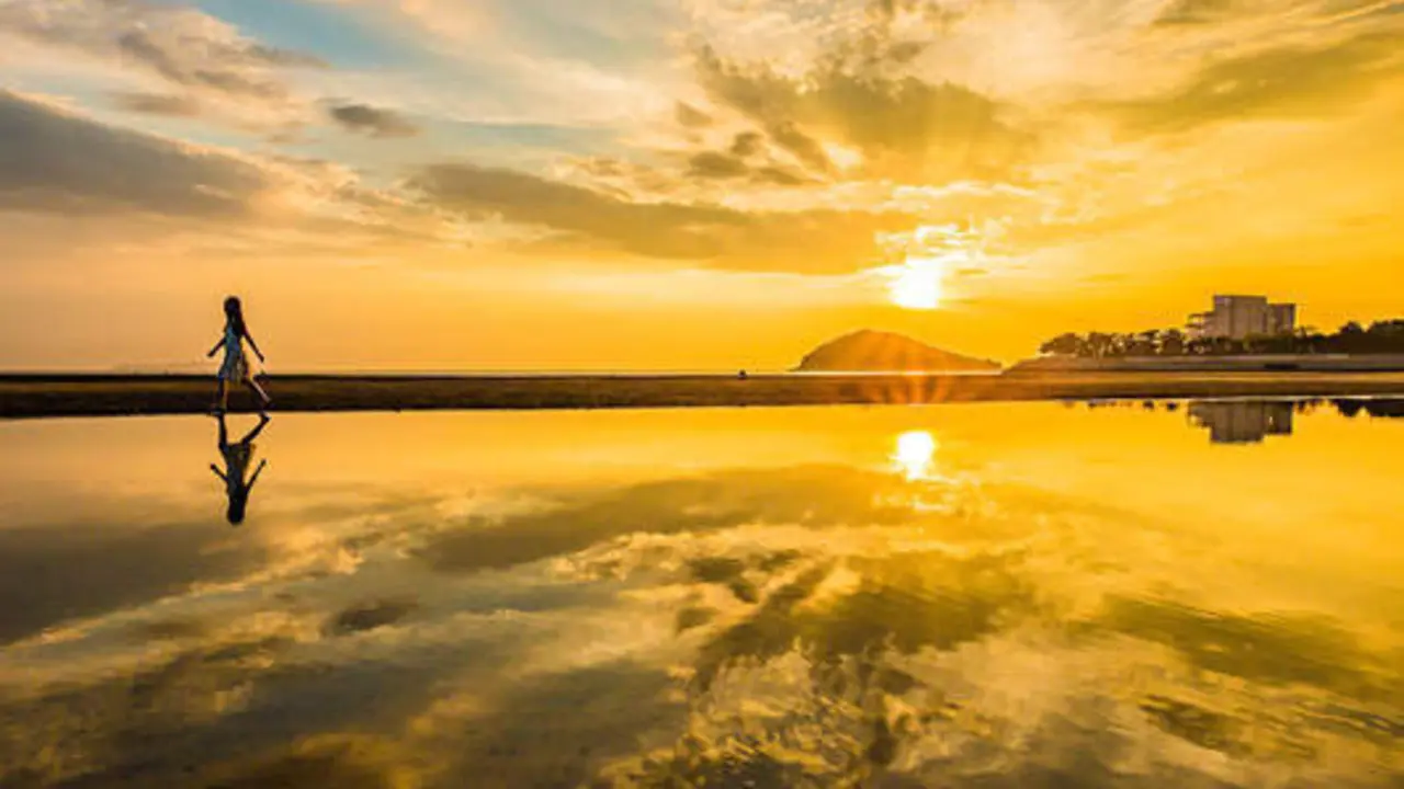 <p> Playa de Chichibugahama en Jap&oacute;n </p>