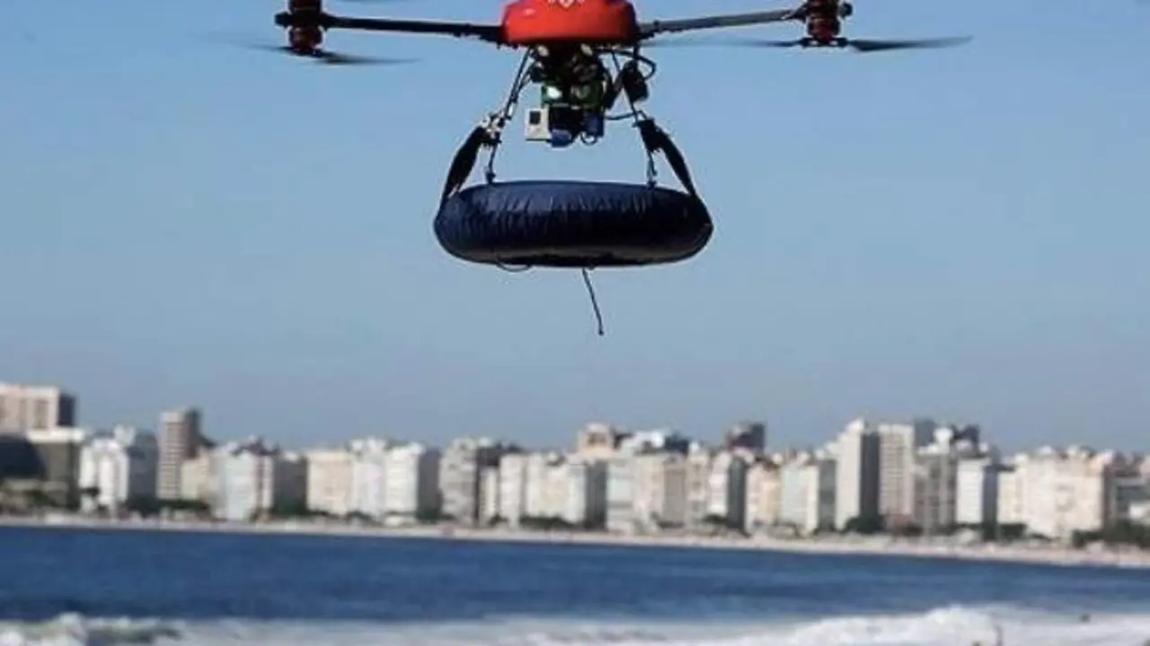 <p> Dron Salvamento. Archivo </p>