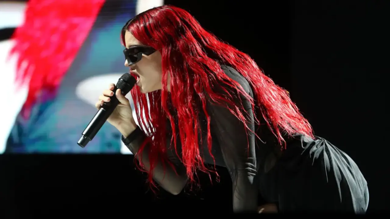 <p> Rosal&iacute;a en su concierto de Palma de Mallorca </p>