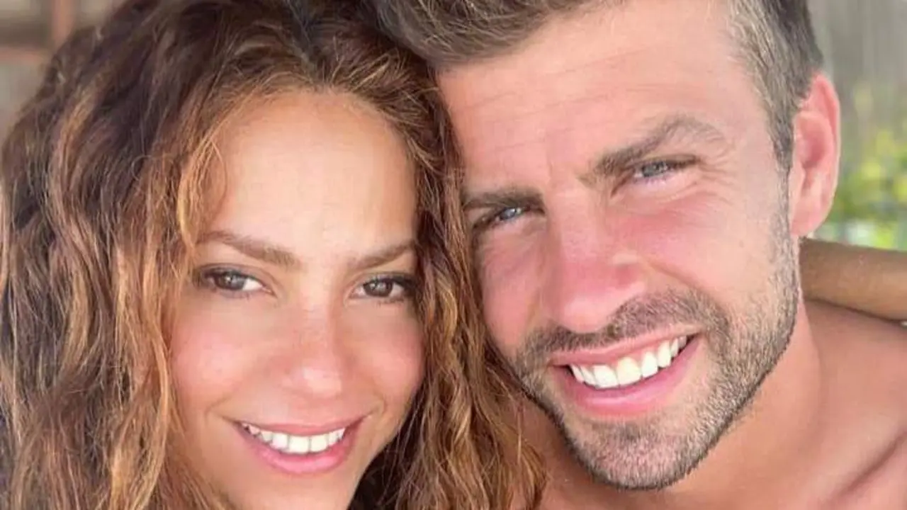 <p> Piqu&eacute; y Shakira en una publicaci&oacute;n en sus redes </p>