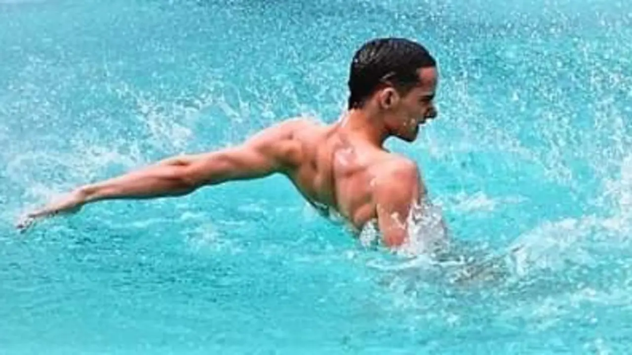 <p> Fernando D&iacute;az del R&iacute;o durante su ejercicio </p>