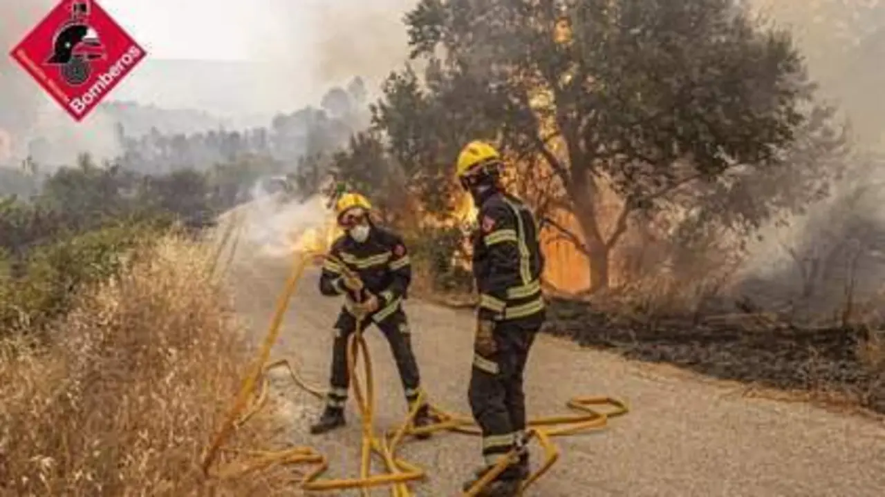 <p> Extinci&oacute;n en la Vall d'Ebo - CONSORCIO BOMBEROS ALICANTE </p>