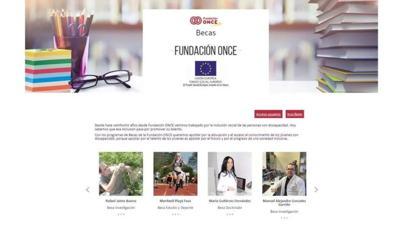 <p> Becas Fundaci&oacute;n Once. - FUNDACI&Oacute;N ONCE </p>