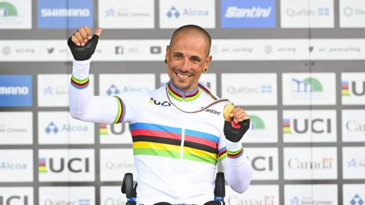 <p> Oro conseguido en el mundial de ciclismo paraol&iacute;mpico </p>