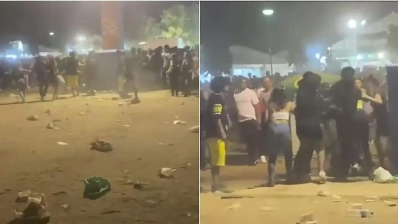 <p> Im&aacute;genes de los disturbios en las Fiestas de Alcal&aacute; de Henares </p>