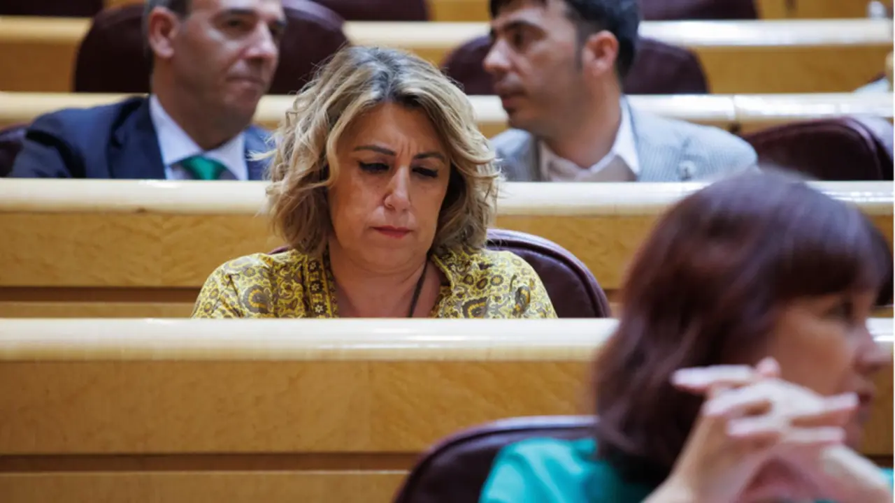 <p> Archivo - La expresidenta de la Junta de Andaluc&iacute;a, Susana D&iacute;az, durante una sesi&oacute;n plenaria, en el Senado, a 21 de junio de 2022, en Madrid (Espa&ntilde;a). (Foto de archivo). - Alejandro Mart&iacute;nez V&eacute;lez - Europa Press - Archivo </p>