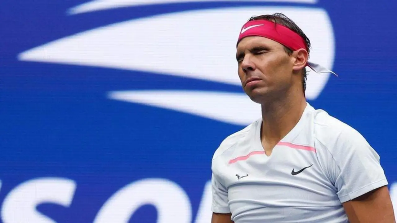 <p> Nadal en el partido contra Tifoe </p>