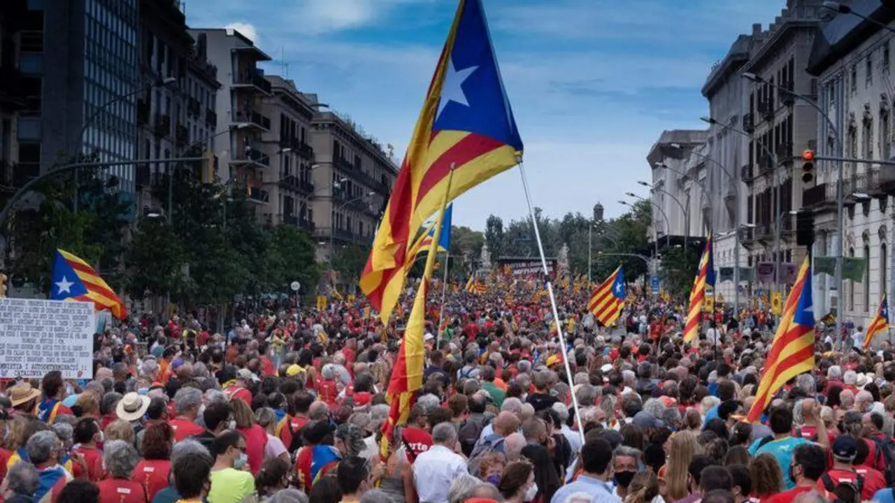 <p> Manifestaci&oacute;n de la Diada </p>