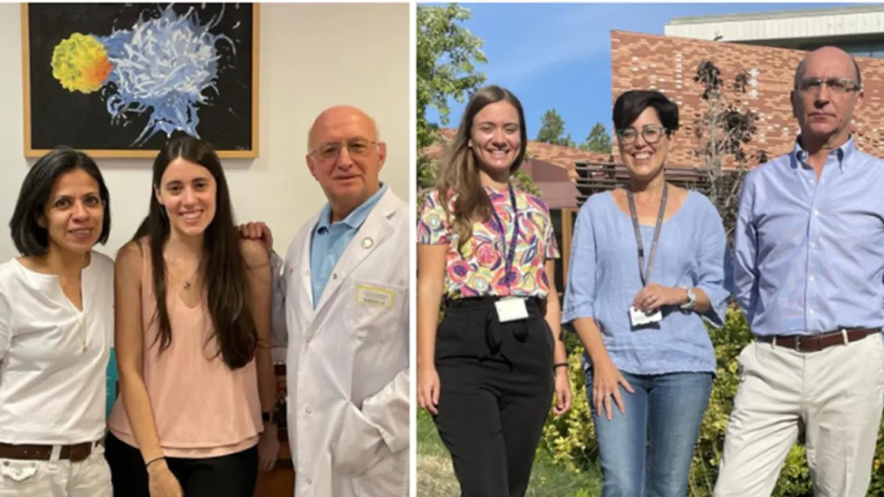 <p> A la izquierda, Hortensia de la Fuente, Mar&iacute;a Jim&eacute;nez-Fern&aacute;ndez y Francisco S&aacute;nchez-Madrid; a la derecha, Carme Ballester-Servera, Cristina Rodr&iacute;guez-Sinovas y Jos&eacute; Mart&iacute;nez / CIBERCV </p>