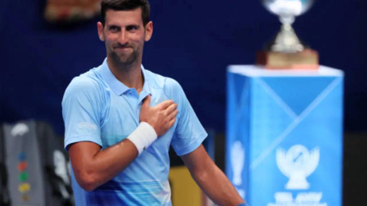 <p> Djokovic en Tel Aviv </p>