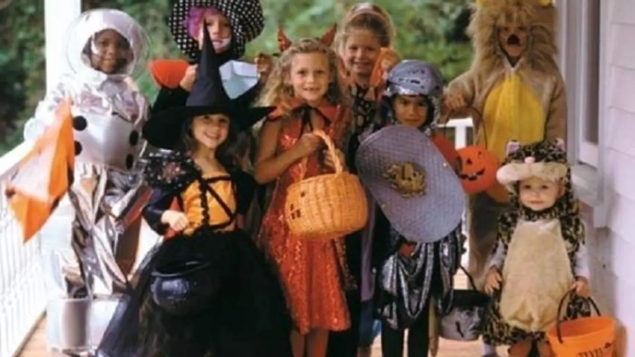 <p> Ni&ntilde;os con disfraces de Halloween. / Foto: descargaimagenes.info </p>
