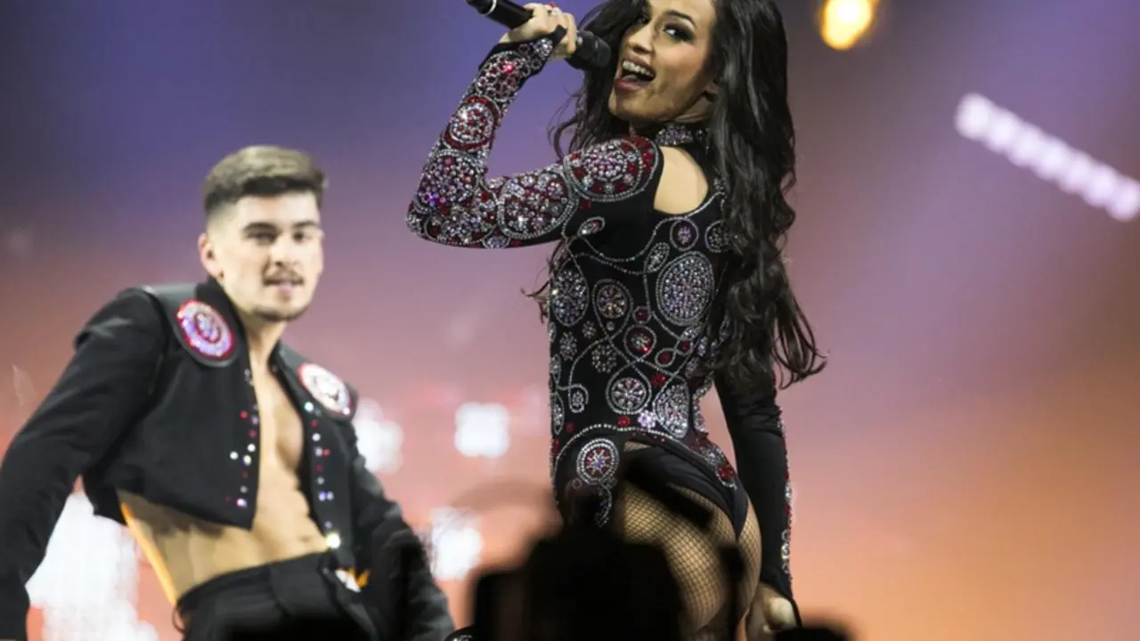 <p> Chanel en Eurovisi&oacute;n 2022, imagen de archivo </p>