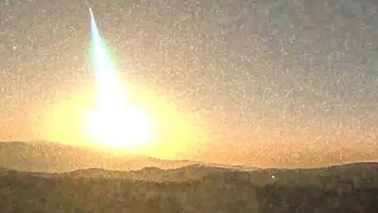 <p> La bola de fuego captada por el Observatorio de Calar Alto - OBSERVATORIO DE CALAR ALTO </p>