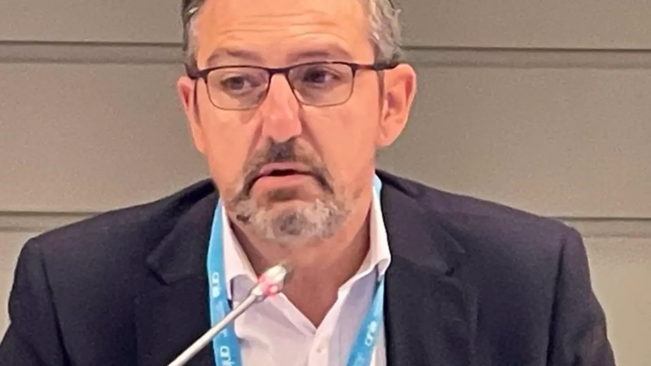 <p> El presidente del Foro Espa&ntilde;ol de Pacientes, Andoni Lorenzo, en el XVII Congreso de la Asociaci&oacute;n Nacional de Informadores de la Salud (ANIS), que se est&aacute; celebrando en la Facultad de Ciencias de la Salud de la Universidad de Deusto, en Bilbao. - ANIS </p>