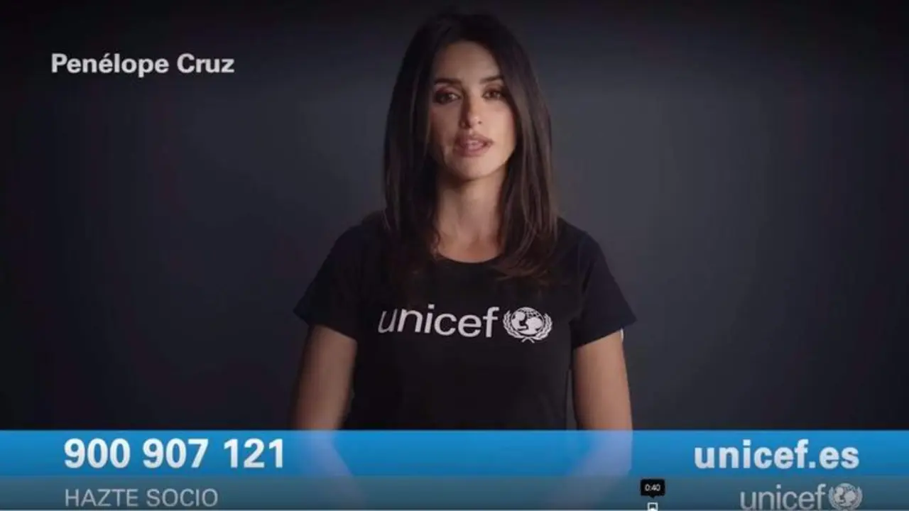 <p> Penélope Cruz para la campa&ntilde;a contra la desnutrici&oacute;n infantil de Unicef </p>