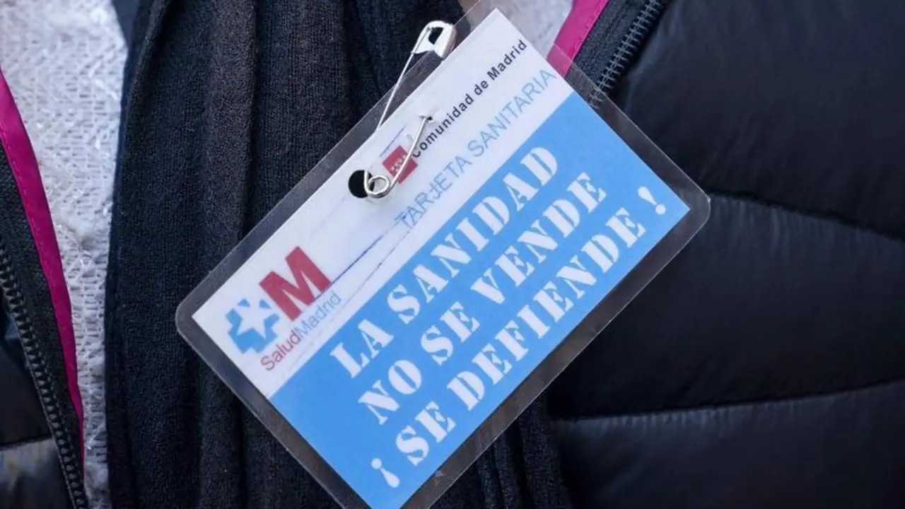  Tarjeta de Sanidad en la protesta 