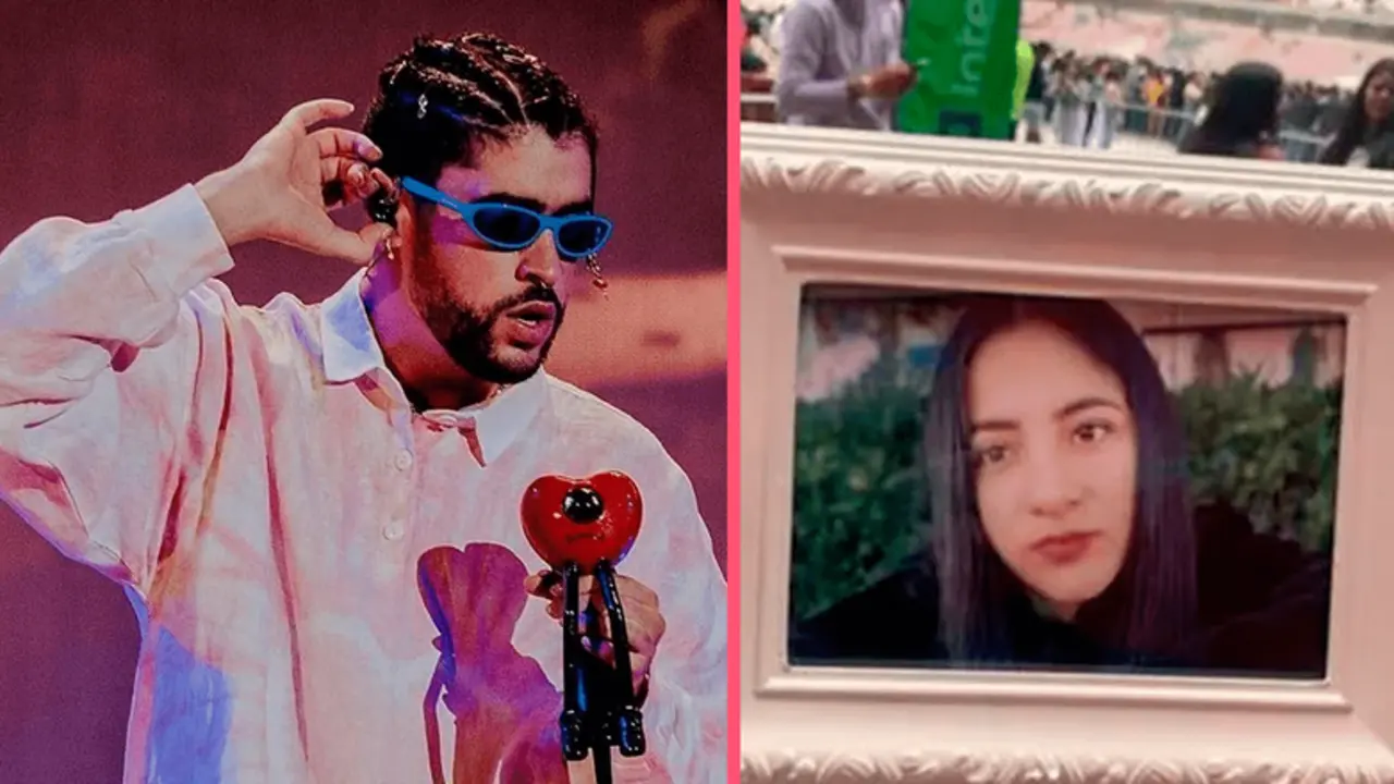  Madre asiste a un concierto de Bad Bunny con la foto de su hija fallecida 