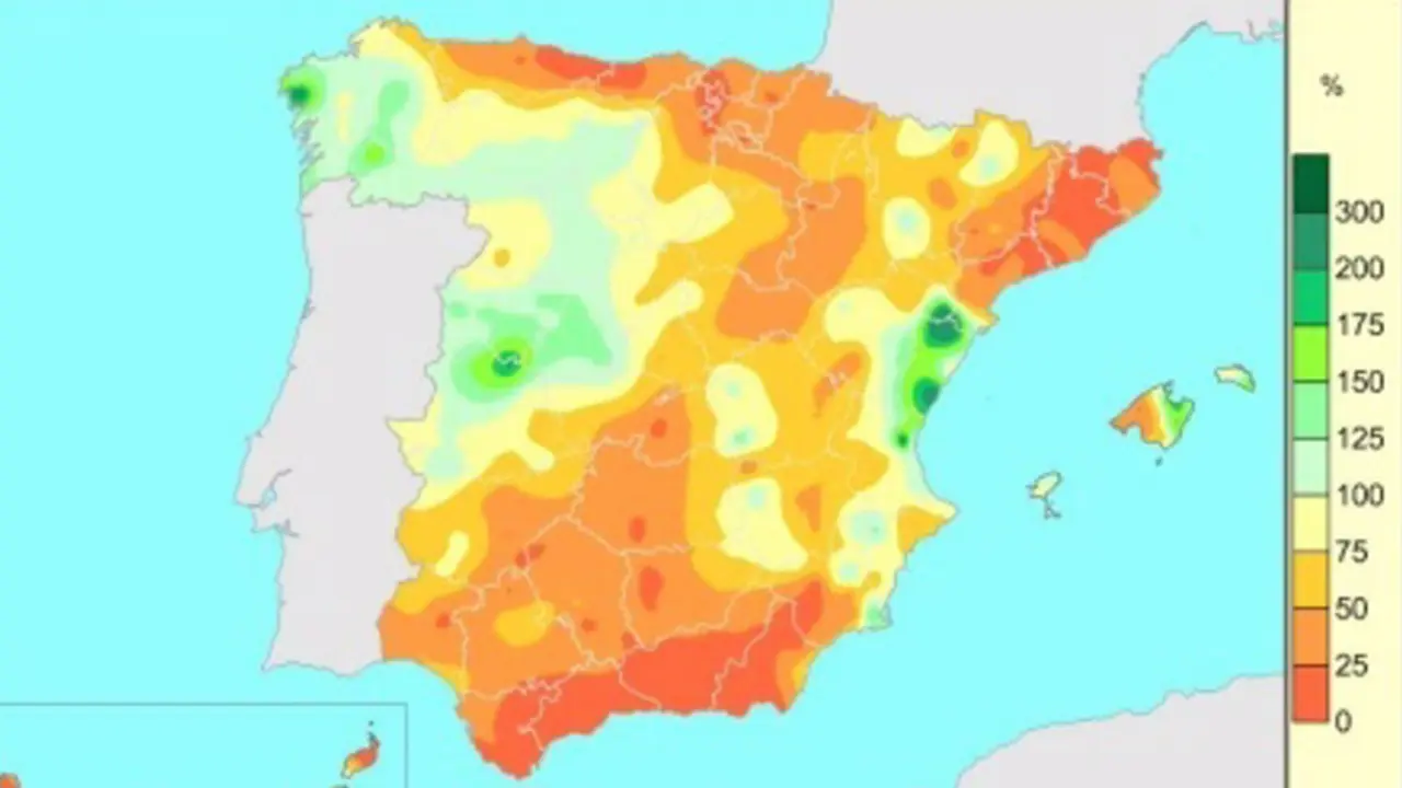  Las lluvias acumuladas en Espa&ntilde;a entre el 1 de octubre y el 17 de noviembre de 2022 est&aacute;n un 33 por ciento por debajo de lo normal - AEMET 