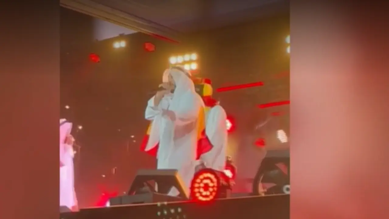  Omar Montes durante su actuaci&oacute;n en el Mundial de Qatar 